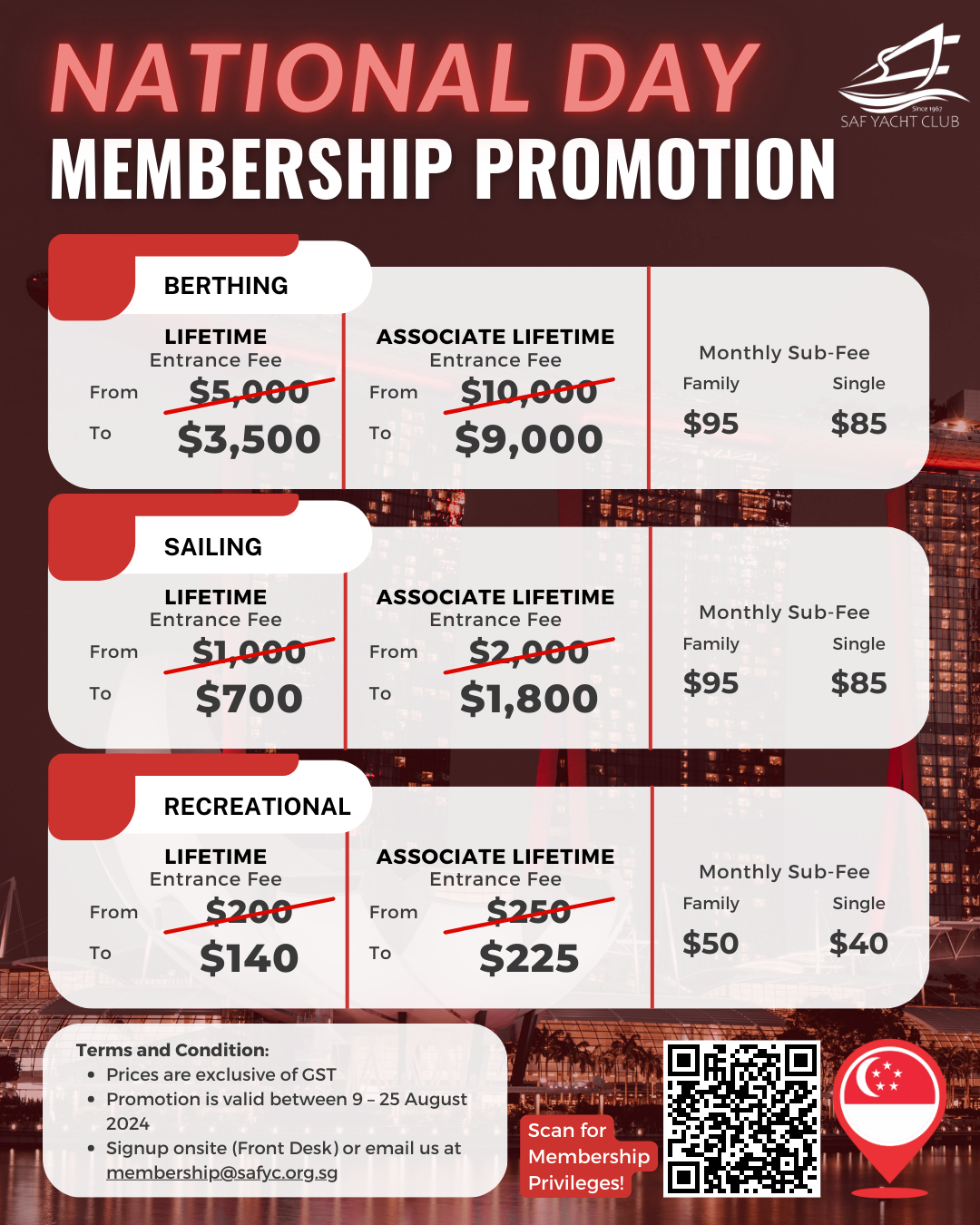 saf yacht club membership fee